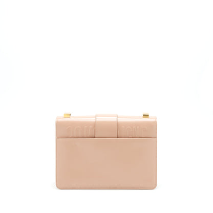 Dior Montaigne 24 Medium Flap Purse Beige Pink with