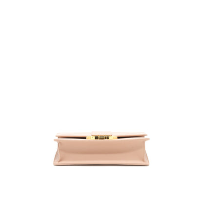 Dior Montaigne 24 Medium Flap Purse Beige Pink with
