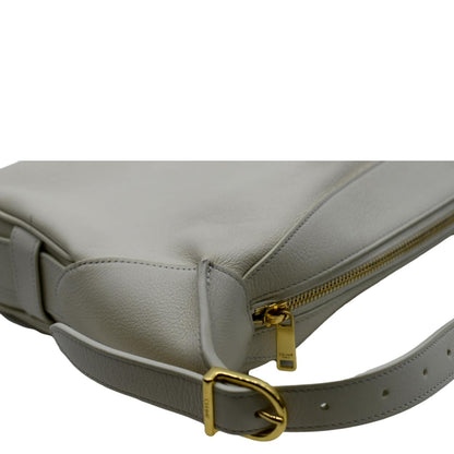 CELINE Romy Medium Supple Calfskin Shoulder Bag Off White