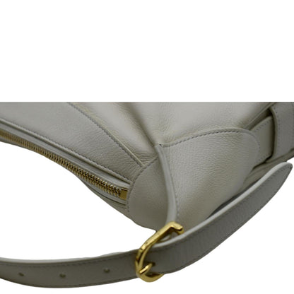 CELINE Romy Medium Supple Calfskin Shoulder Bag Off White
