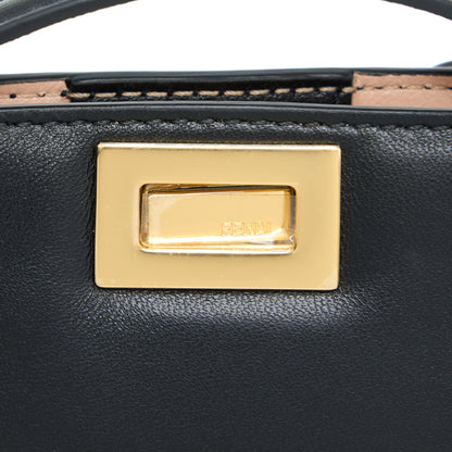Fendi Nano Peekaboo Charm Lambskin Black