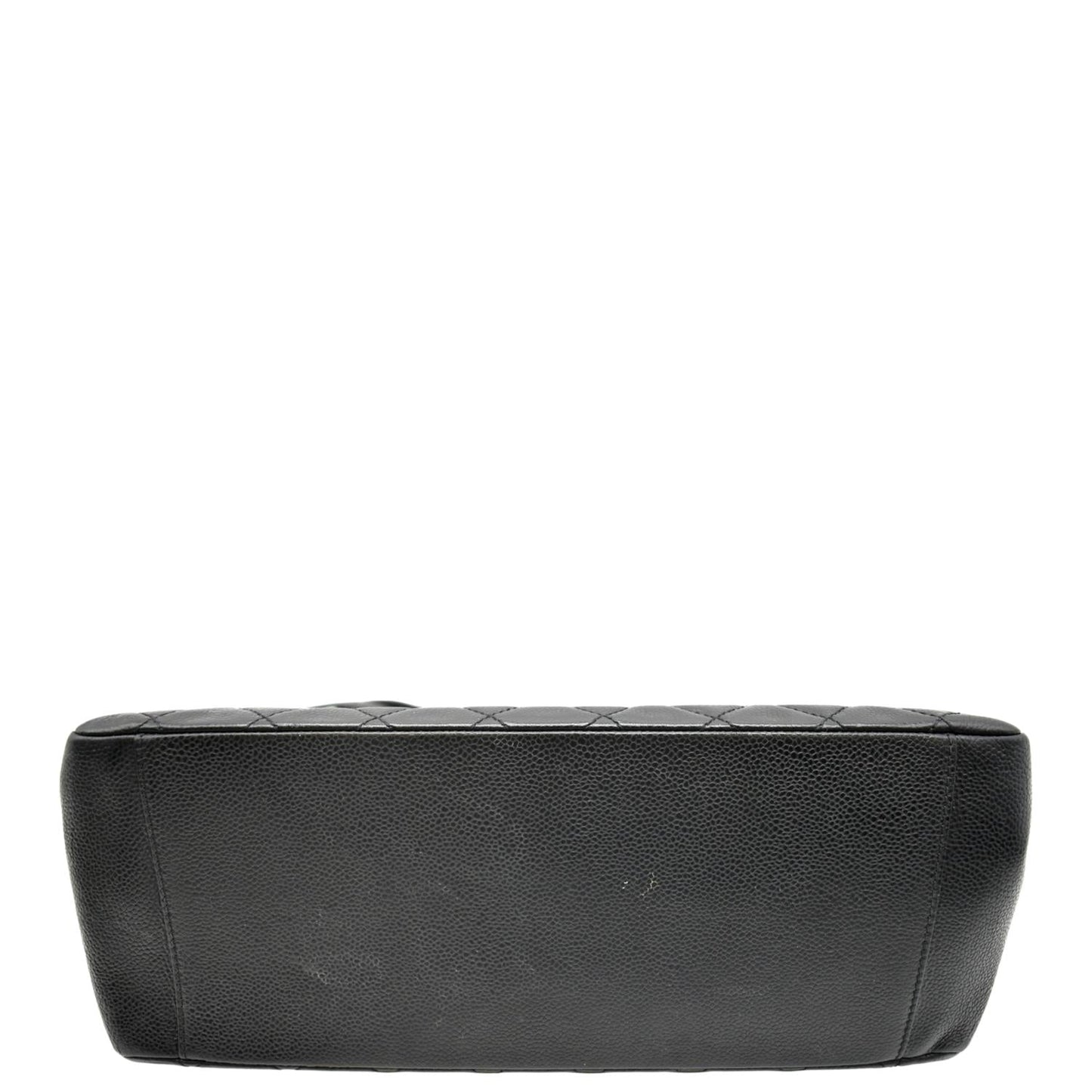 CHANEL Grand Shopping Quilted Caviar Leather GST Tote Bag Black