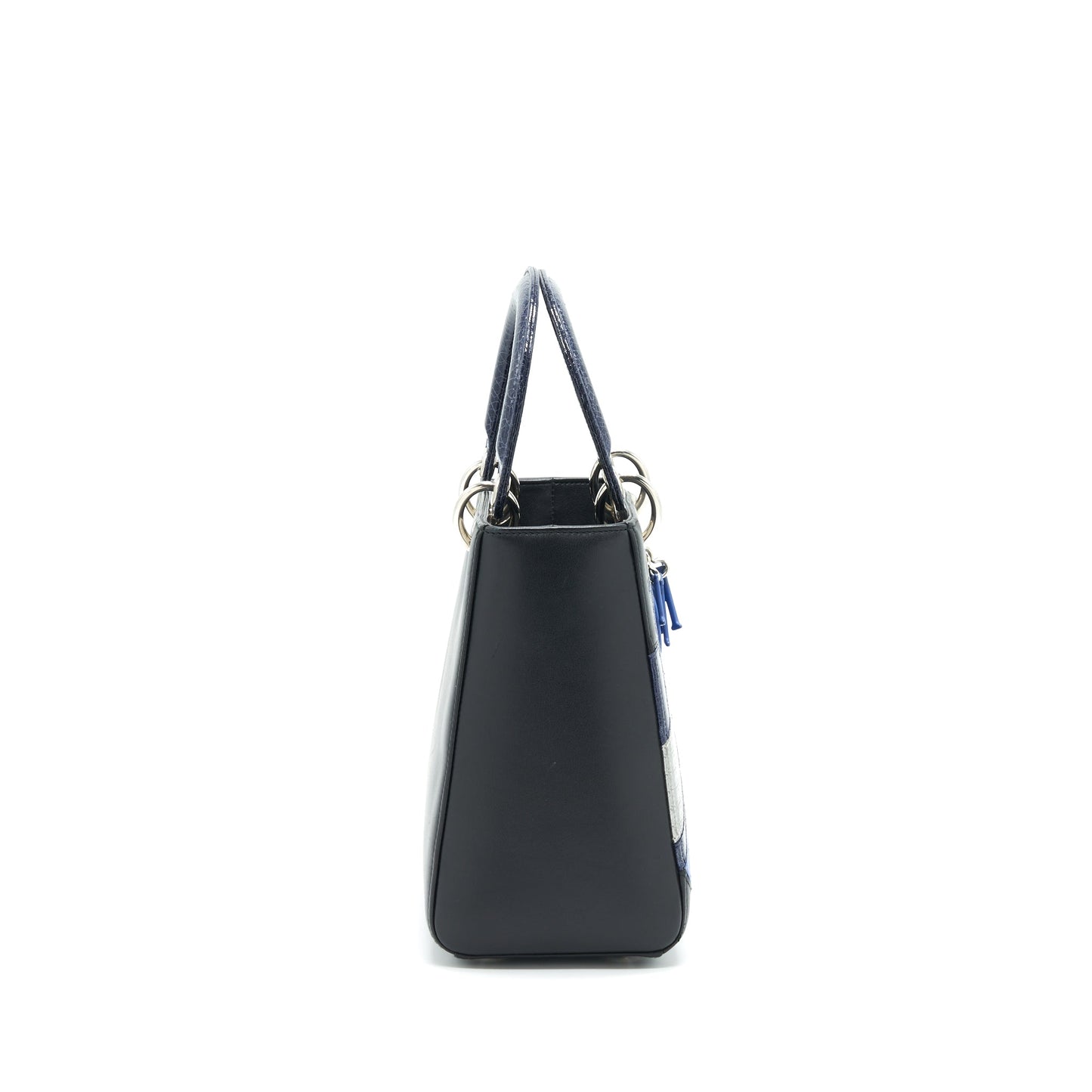 Dior Medium Lady Dior Purse limited edition black/ Blue