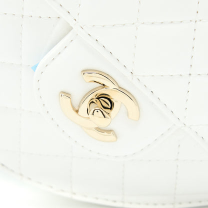 Chanel 22s Heart Bag Lambskin White LGHW (Microchip)