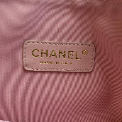 Chanel  Coco Logo PVC Vinyl Tote Shoulder Bag Light Pink