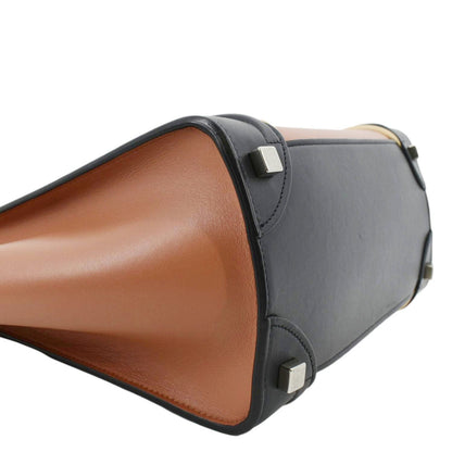 CELINE Luggage Leather Tote Bag Bicolor