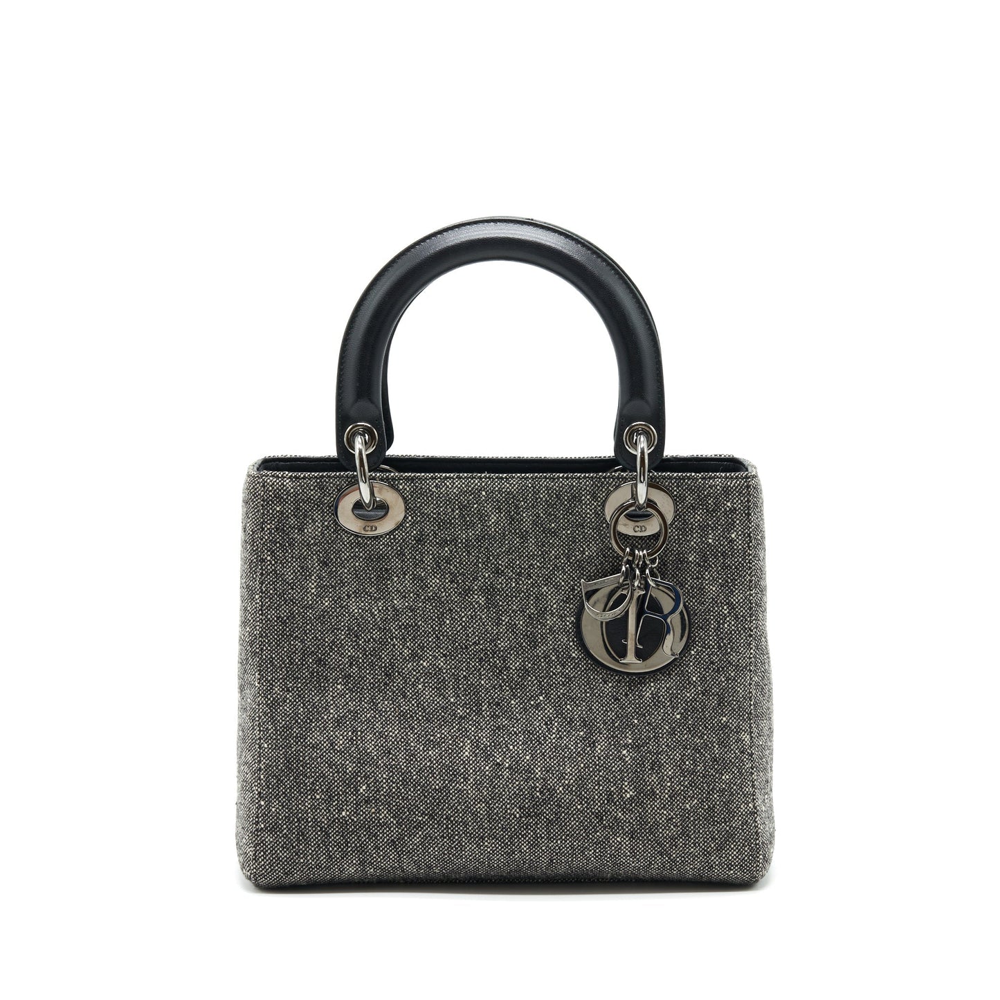 Dior Lady Dior Medium Fabric Dark Grey