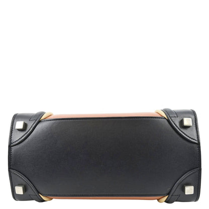 CELINE Luggage Leather Tote Bag Bicolor