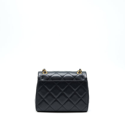 Chanel 22P New Square Flap Bag Caviar Black GHW