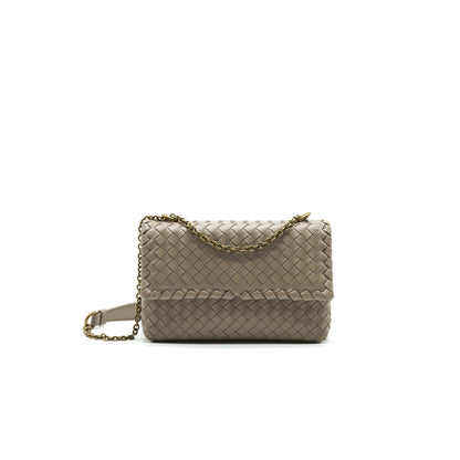 Bottega Veneta Baby Olympia Purse Grey
