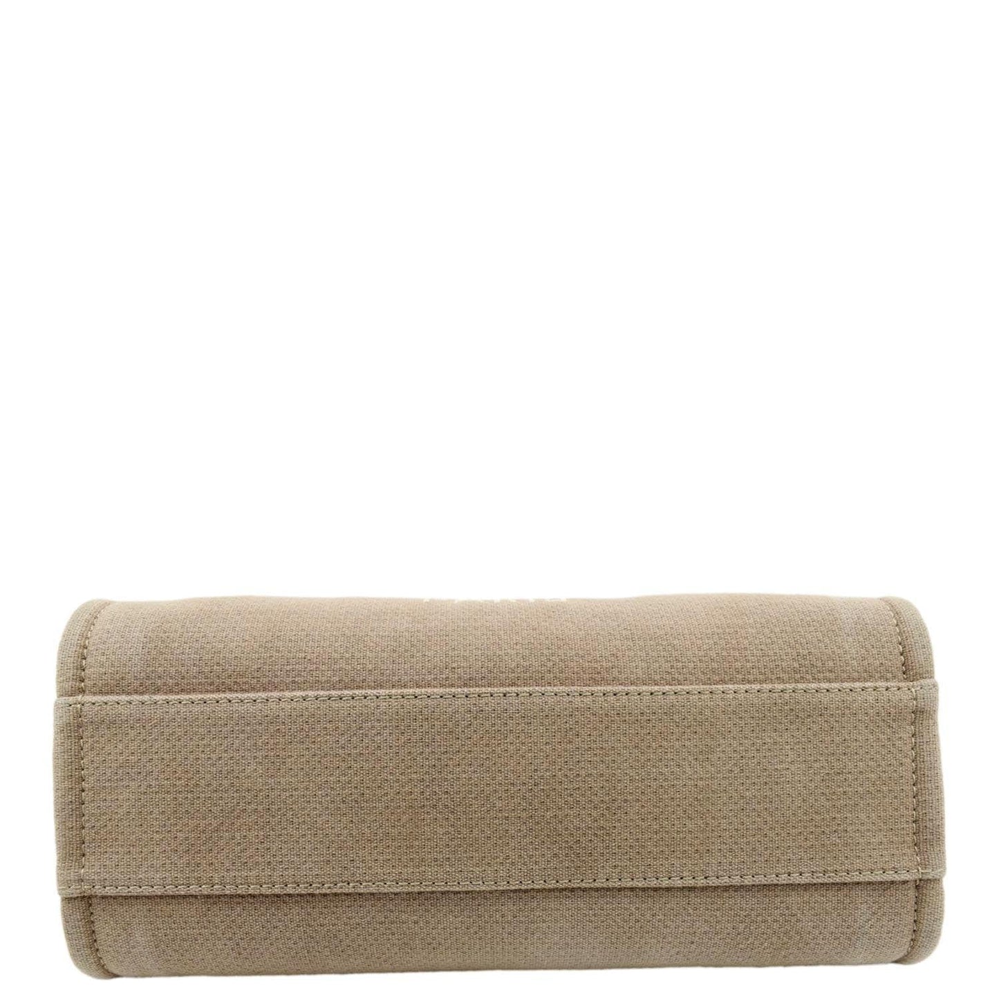 CHANEL Deauville Canvas Tote Bag Beige