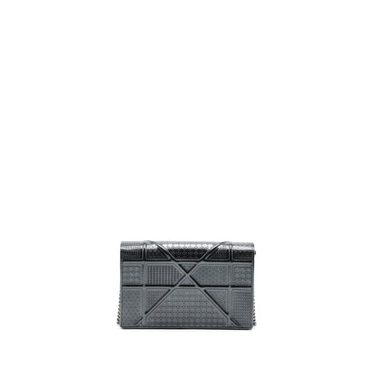 Dior Diorama Wallet On Chain Metallic Grey