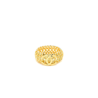 Chanel Giant Logo Bangle Gold Tone