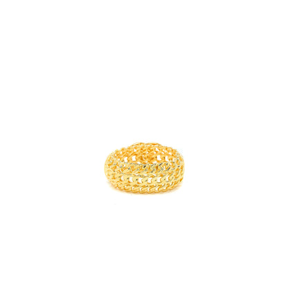 Chanel Giant Logo Bangle Gold Tone
