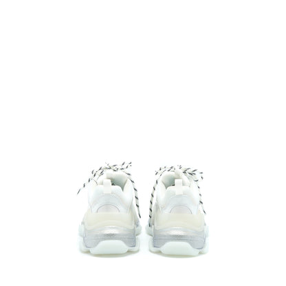 Balenciaga Size 36 Triple S Sneakers Clear Sole in White Double Foam/Mesh
