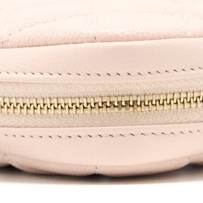 Chanel 21C Small Cosmetic Pouch Caviar Rose Clair LGHW