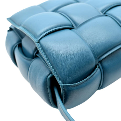 BOTTEGA VENETA Padded Cassette Lambskin Leather Crossbody Bag Windswept