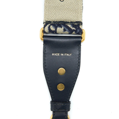 Dior Shoulder Strap Oblique Canvas/Calfskin Blue Brushed