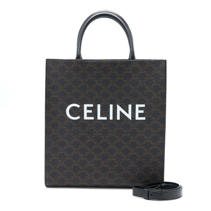 Luxury CELINE Vertical Cabas Triomphe Canvas