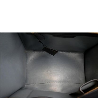 CELINE Luggage Calfskin Leather Tote Bag Tri-Color