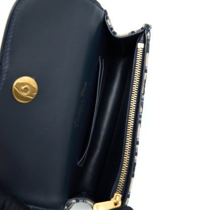 Dior Saddle Belt Pouch Oblique Blue