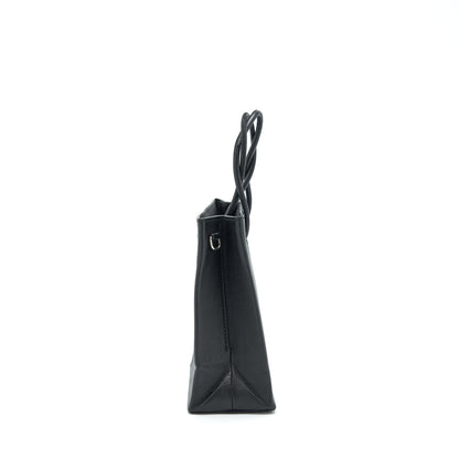 Balenciaga Top Handle Shopping Tote Purse Calfskin Black