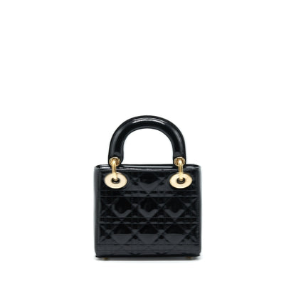 Dior Mini Lady Dior Patent Leather Black