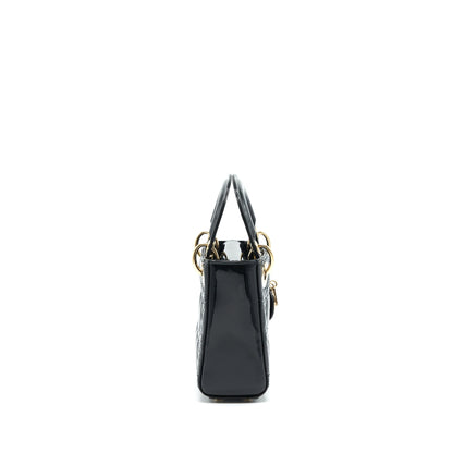 Dior Mini Lady Dior Patent Leather Black