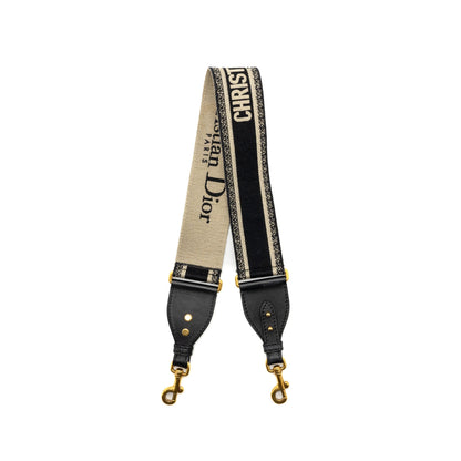 Dior shoulder strap oblique canvas black