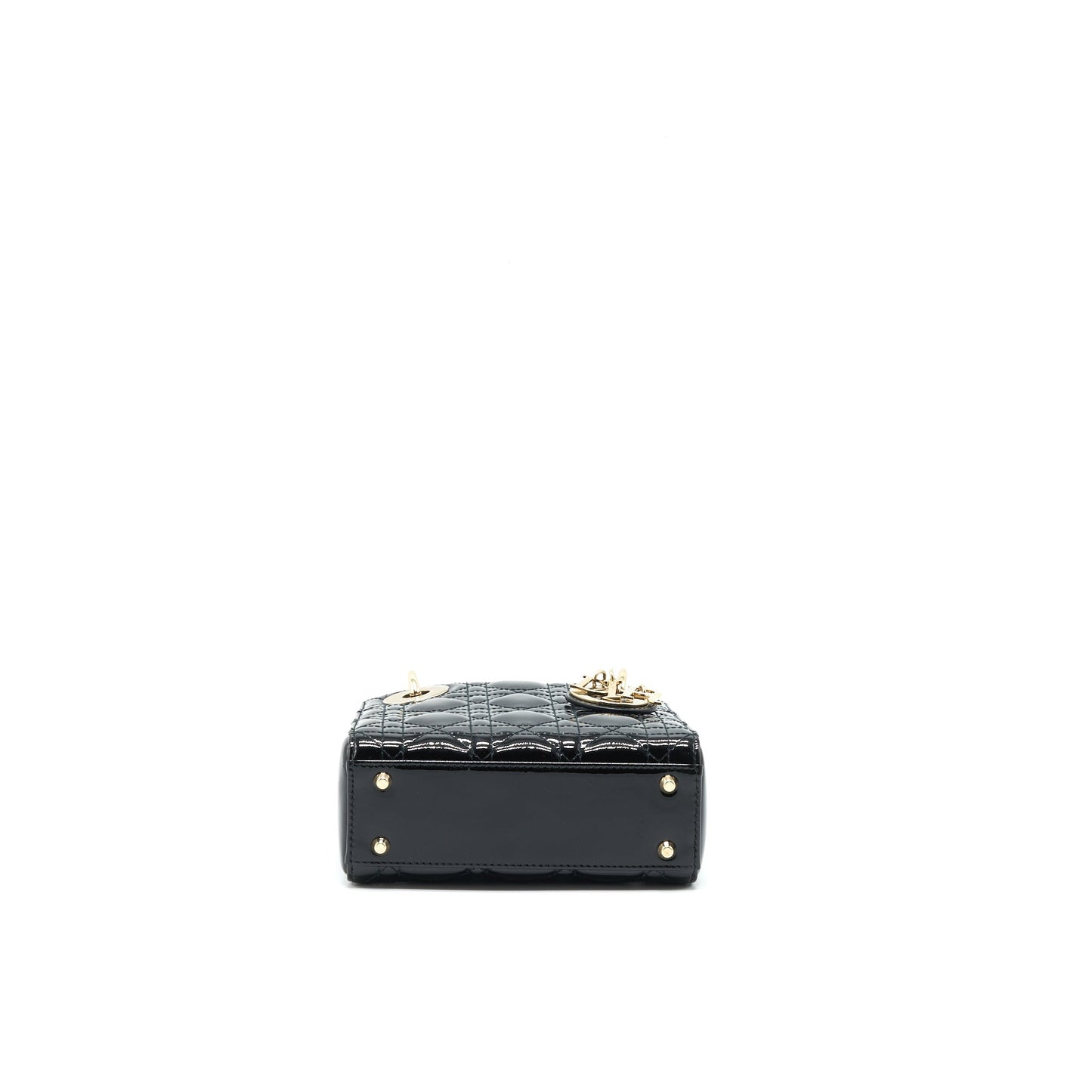 Dior Mini Lady Dior Patent Leather Black