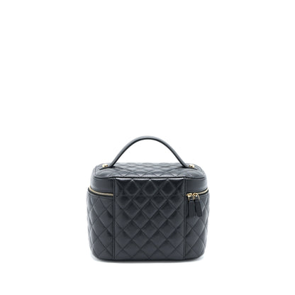 Chanel Top Handle Vanity Case Caviar Black LGHW