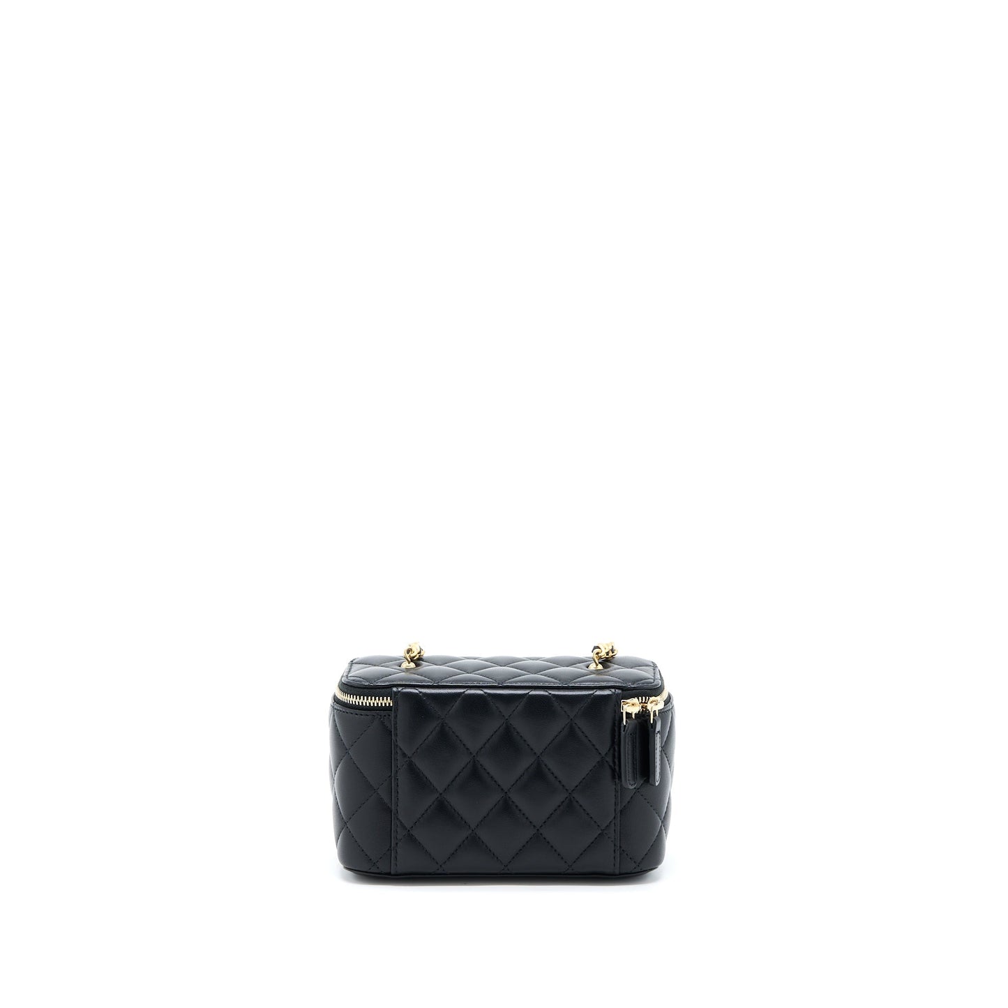 Chanel Pearl Crush Long Vanity Lambskin Black GHW