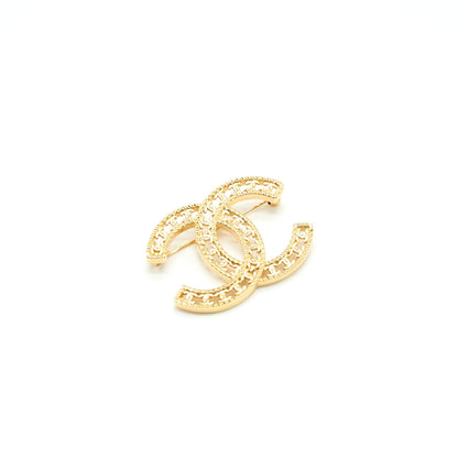 Chanel CC Logo/Mini CC Logo Brooch Gold Tone