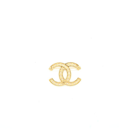 Chanel CC Logo/Mini CC Logo Brooch Gold Tone