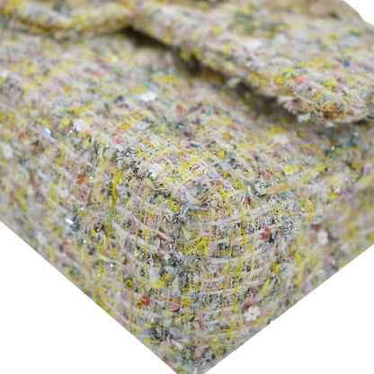 CHANEL Garden Party Flap Medium Tweed  Shoulder Bag Pastel