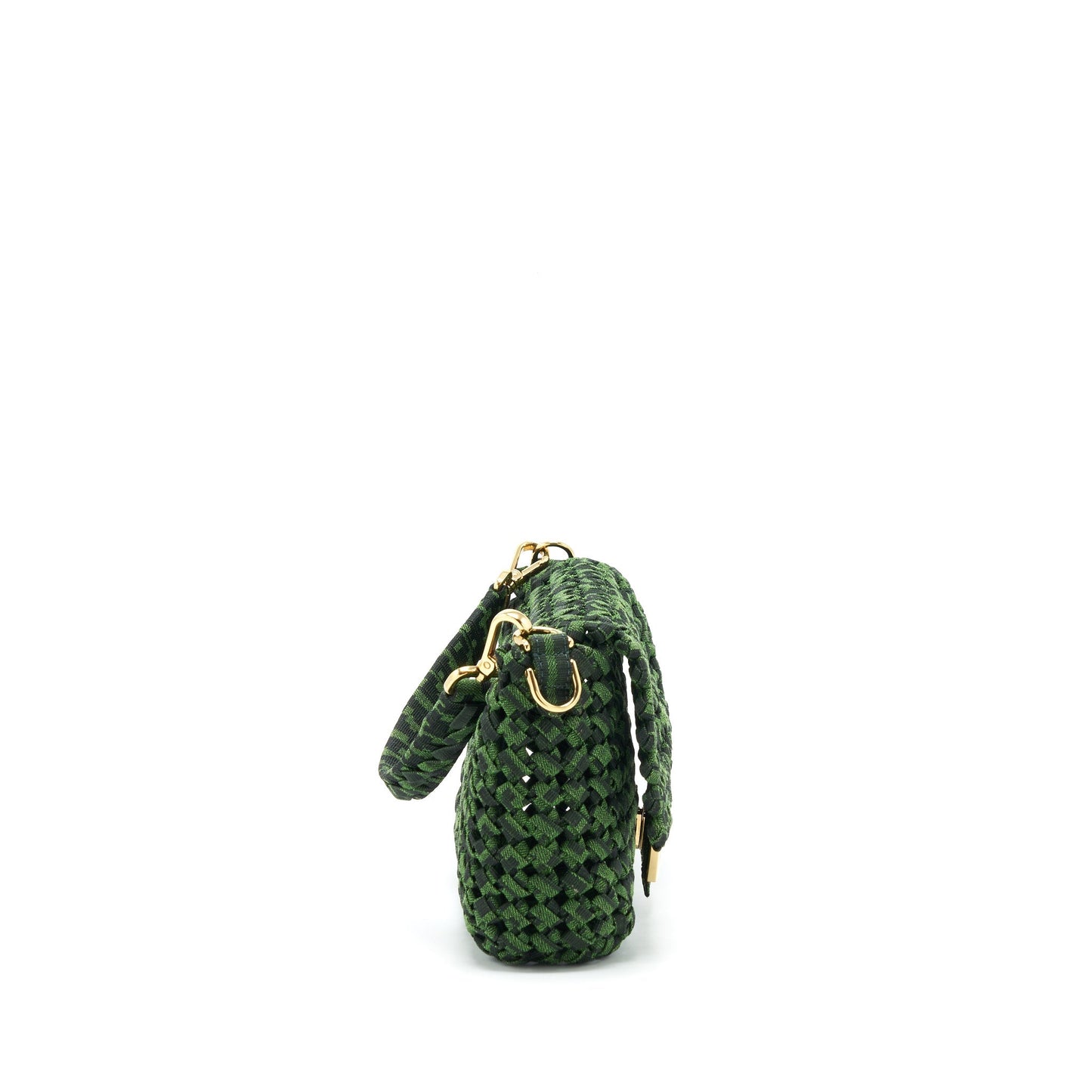 Fendi Baguette Limited edition Tweed Green