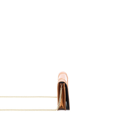 Dior Diorama Wallet on Chain Patent Metallic