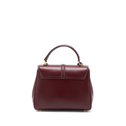 Celine Small 16 Purse Light Burgundy Calfskin