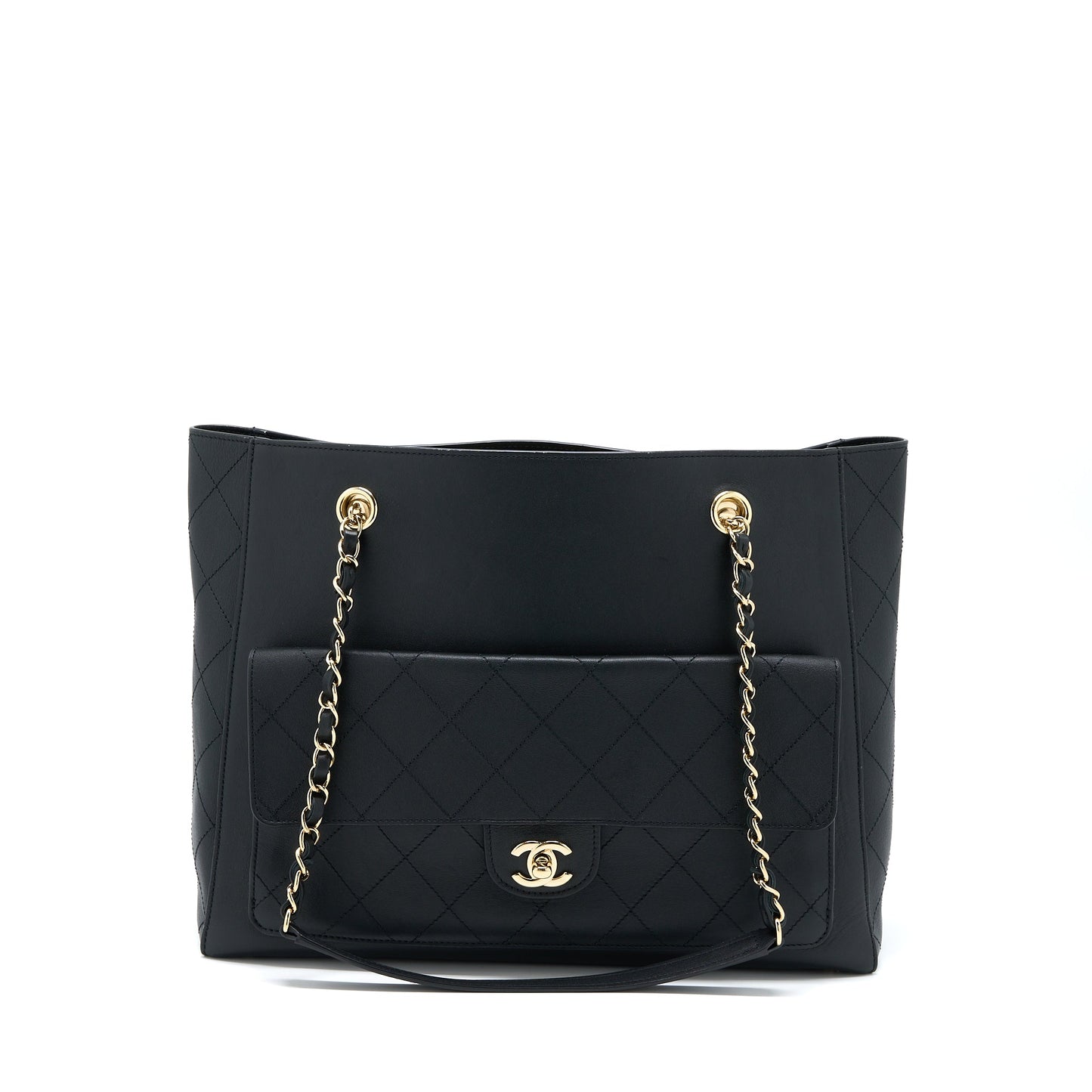 Chanel Tote Bag Lambskin Black LGHW
