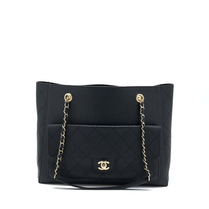 Chanel Tote Bag Lambskin Black LGHW