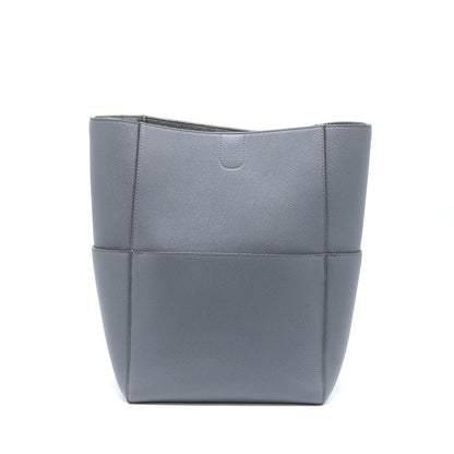 Celine Sangle Bucket Purse Calfskin Grey