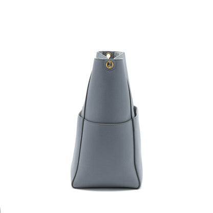 Celine Sangle Bucket Purse Calfskin Grey