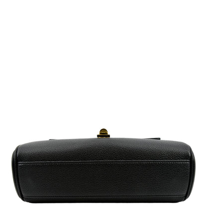 CELINE Teen 16 Calfskin Leather Crossbody Bag Black