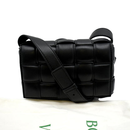 BOTTEGA VENETA Padded Cassette Leather Crossbody Bag Black