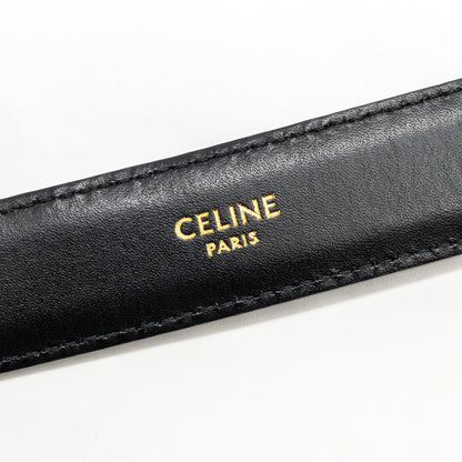 Celine size 85 Medium Triomphe belt calfskin black
