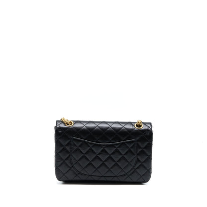 Chanel Small 2.55 Reissue Flap Bag Aged Calfskin Black Brushed GHW