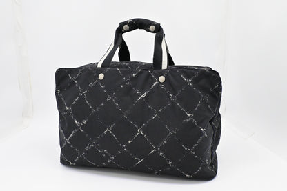 Chanel Travel Line Travel Bag in Black Nylon