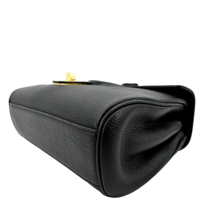 CELINE Teen 16 Calfskin Leather Crossbody Bag Black