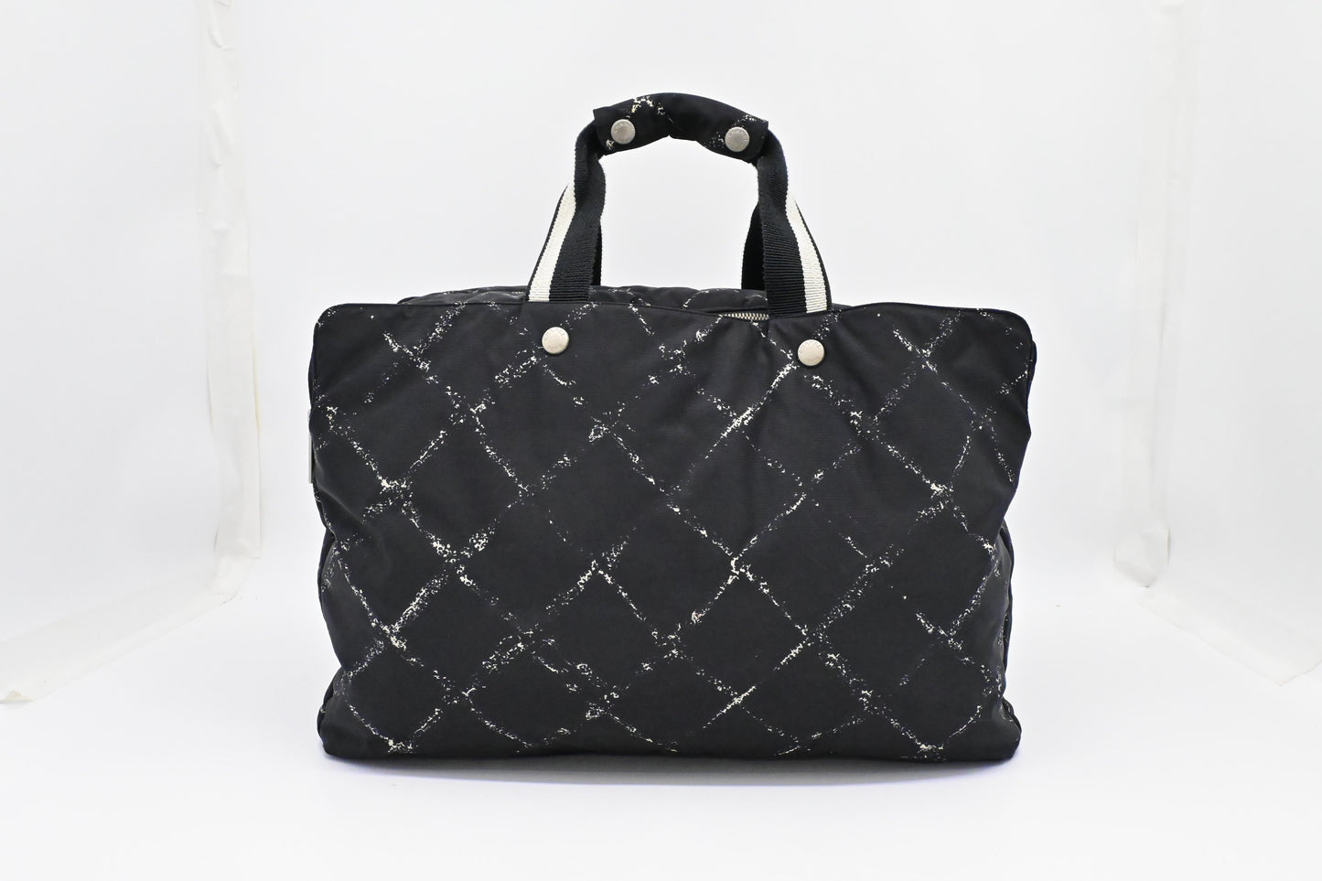 Chanel Travel Line Travel Bag in Black Nylon