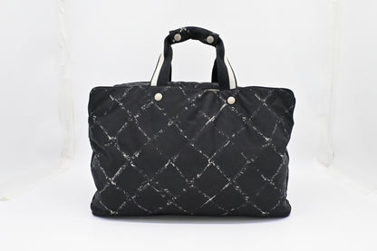 Chanel Travel Line Travel Bag in Black Nylon